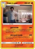 Adam is god