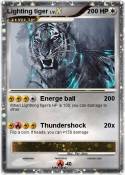 Lighting tiger