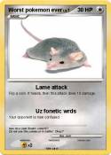 Worst pokemon