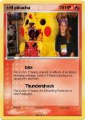 evil pikachu