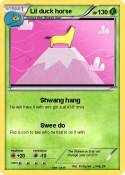 Lil duck horse