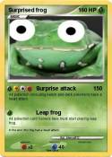 Surprised frog
