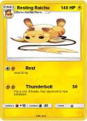 Resting Raichu