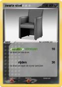 zwarte stoel
