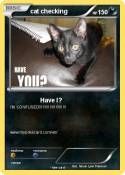 cat checking