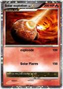 Solar explotion