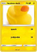 faceless duck