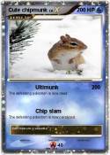 Cute chipmunk