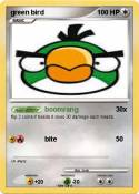 green bird