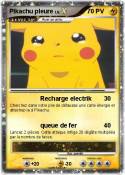 Pikachu pleure