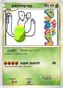 punching egg