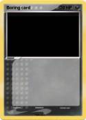 Boring card