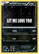 let FOXY love