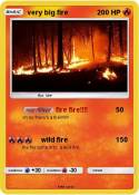 very big fire