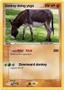Donkey doing