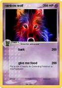 rainbow wolf