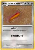 glace est sur