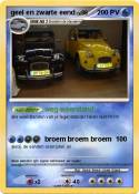 geel en zwarte