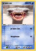je suis con