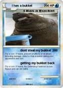 I has a bukket