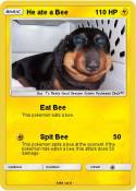 He ate a Bee