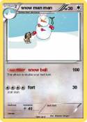 snow man man