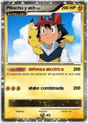 Pikachu y ash