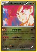 goku sayen GOD