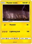 Thunder storm