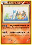 Red and pokemon