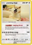 yawning doge