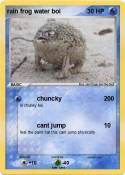 rain frog water