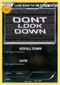 Look down for