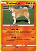 Cardboard dog
