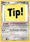 Useful Tip