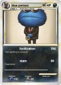 blue person
