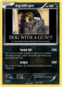 dog with gun