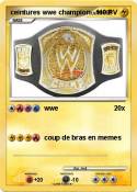 ceintures wwe