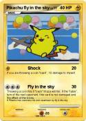 Pikachu fly in