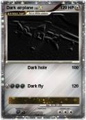 Dark airplane