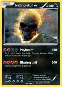 blazing skull