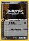 Le proverbe !