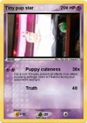 Tiny pup star