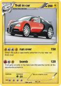 Troll in car