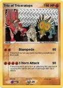 Trio of Tricera
