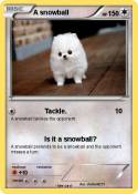 A snowball