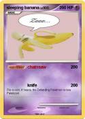 sleeping banana