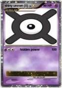 shiny unown (X)
