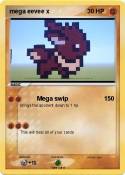 mega eevee x