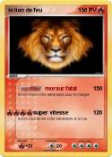 le lion de feu
